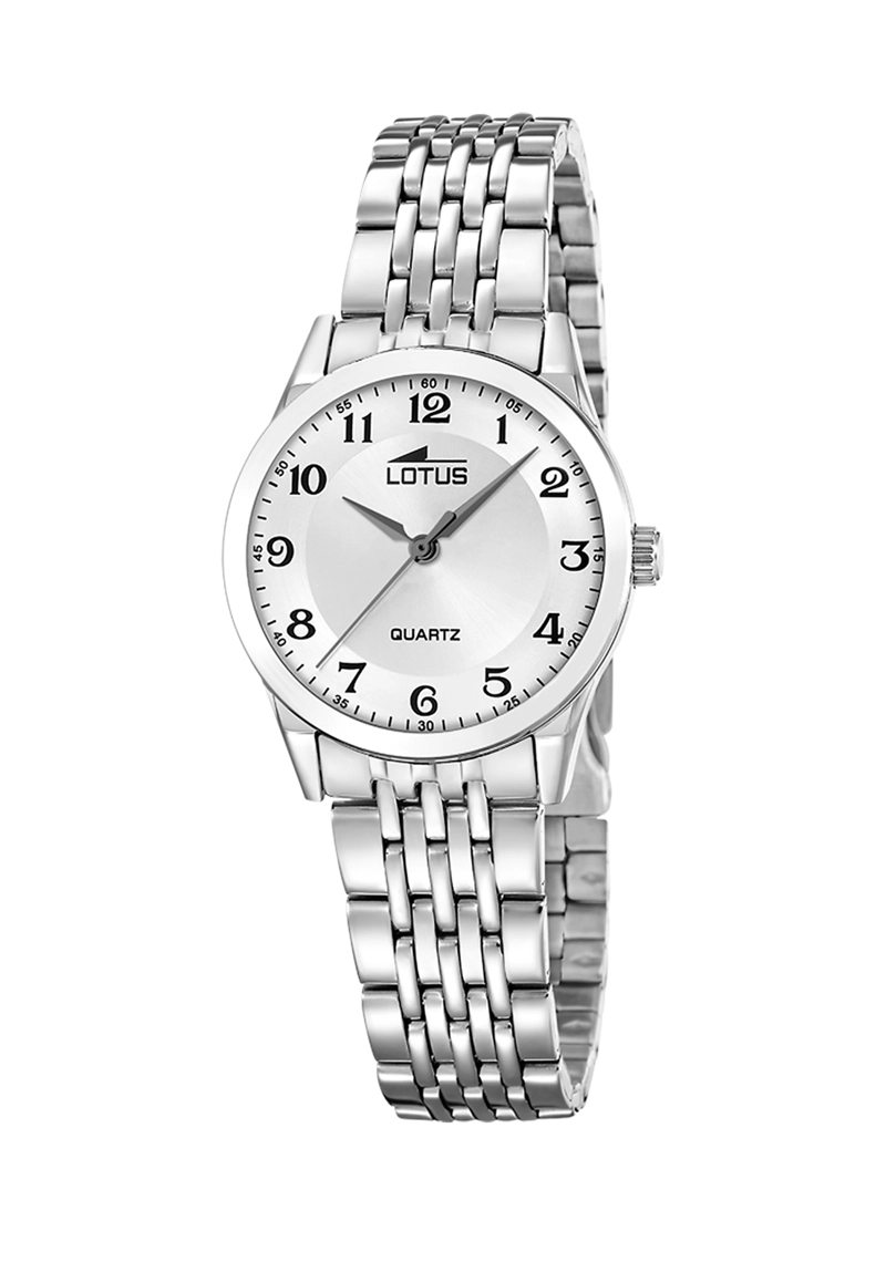 RELOJ 19058/1 LOTUS PLATEADO HOMBRE ACERO CLASICO - 1