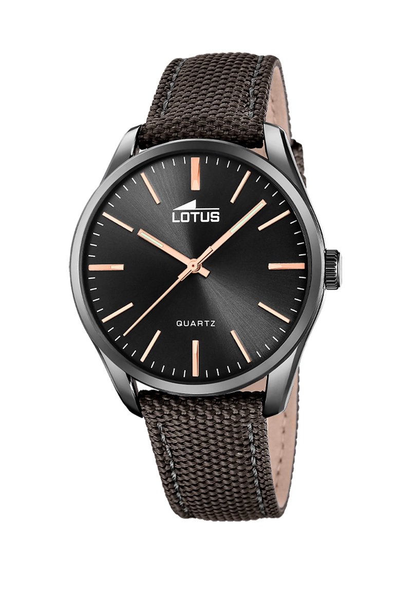 RELOJ 19070/2 LOTUS NEGRO HOMBRE MINIMALIST - 1