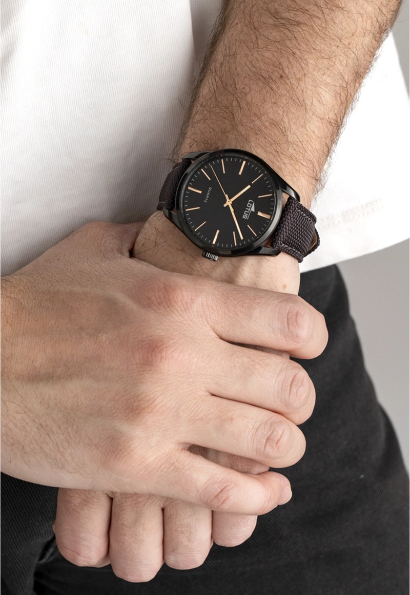 RELOJ 19070/2 LOTUS NEGRO HOMBRE MINIMALIST - 2