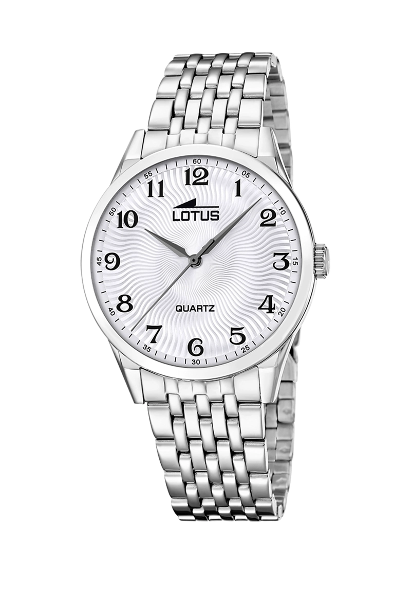 RELOJ 19056/1 LOTUS BLANCO HOMBRE ACERO CLASICO - 1