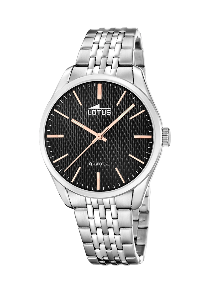 RELOJ 19064/4 LOTUS NEGRO HOMBRE MINIMALIST - 1