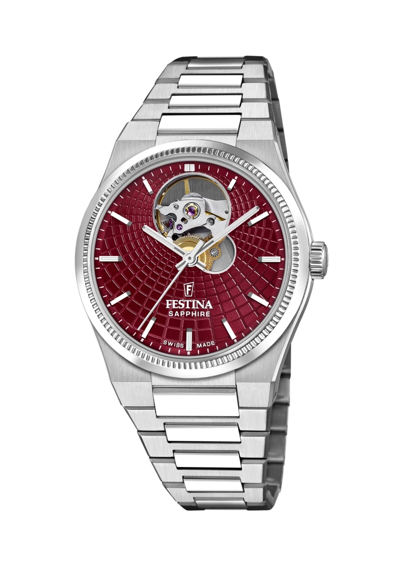 RELOJ F20054/A FESTINA SWISS ROJO MUJER AUTOMATICO - 1