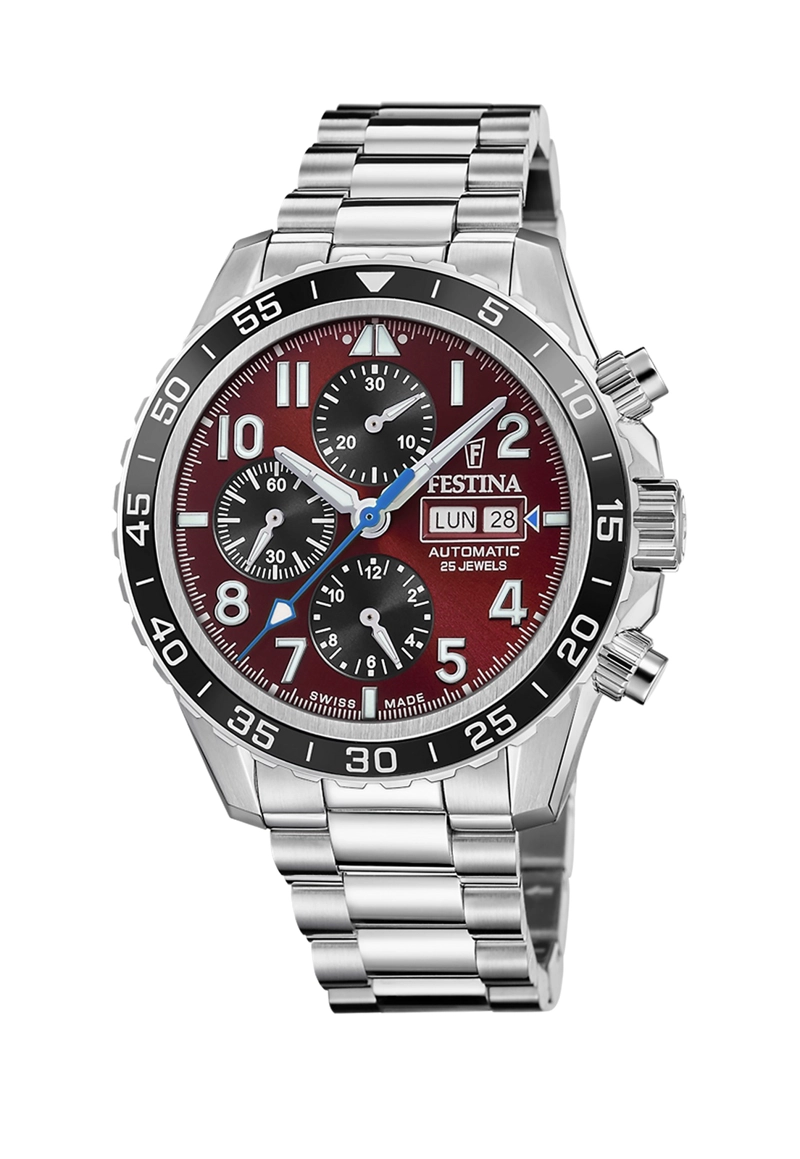 RELOJ F20055/5 FESTINA SWISS ROJO HOMBRE AUTOMATICO - 1