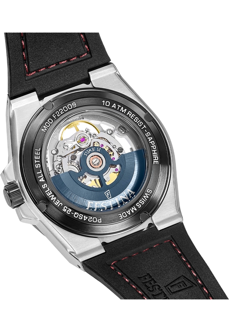 RELOJ F22009/2 FESTINA SWISS ROJO HOMBRE AUTOMATICO - 2
