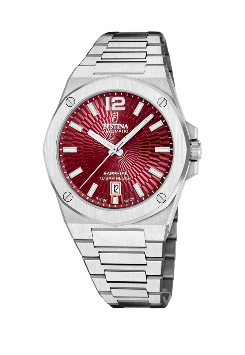 RELOJ F22004/5 FESTINA SWISS ROJO HOMBRE AUTOMATICO - 1
