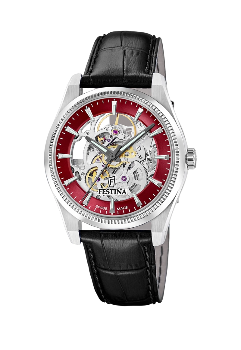 RELOJ F20095/4 FESTINA SWISS ROJO HOMBRE AUTOMATICO - 1