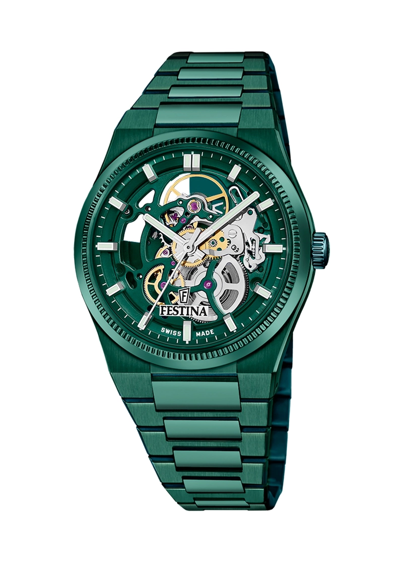 RELOJ F20072/1 FESTINA SWISS VERDE HOMBRE AUTOMATICO - 1
