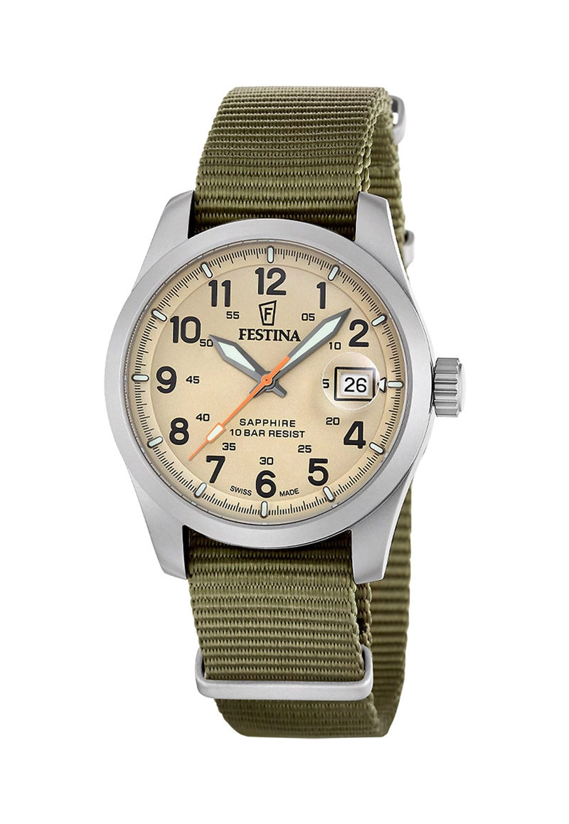 RELOJ F20082/1 FESTINA SWISS MARRON HOMBRE FIELD WATCHES - 1