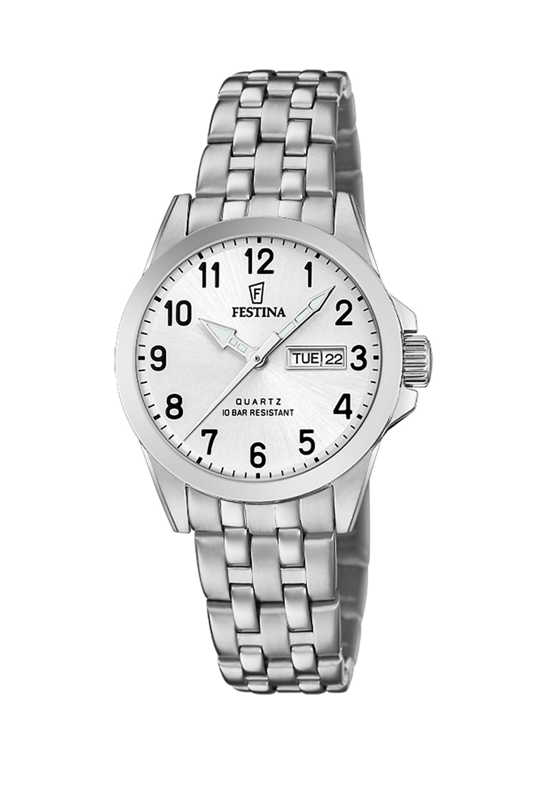 RELOJ F20455/6 FESTINA PLATEADO MUJER ACERO CLASICO - 1