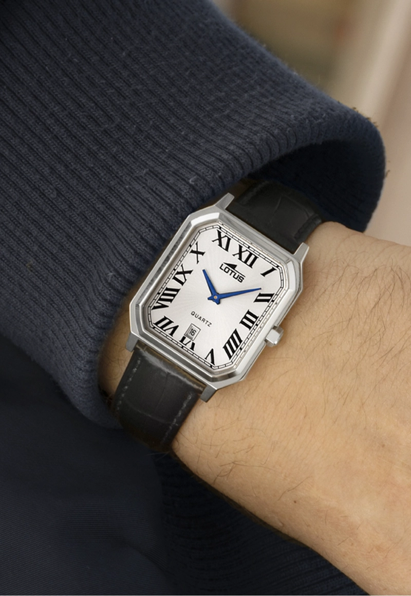 RELOJ 19080/1 LOTUS PLATEADO HOMBRE - 5