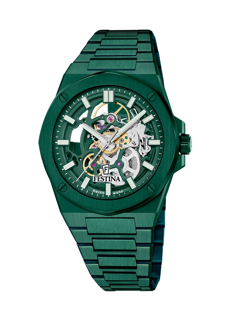 RELOJ F22012/1 FESTINA SWISS VERDE HOMBRE - 1