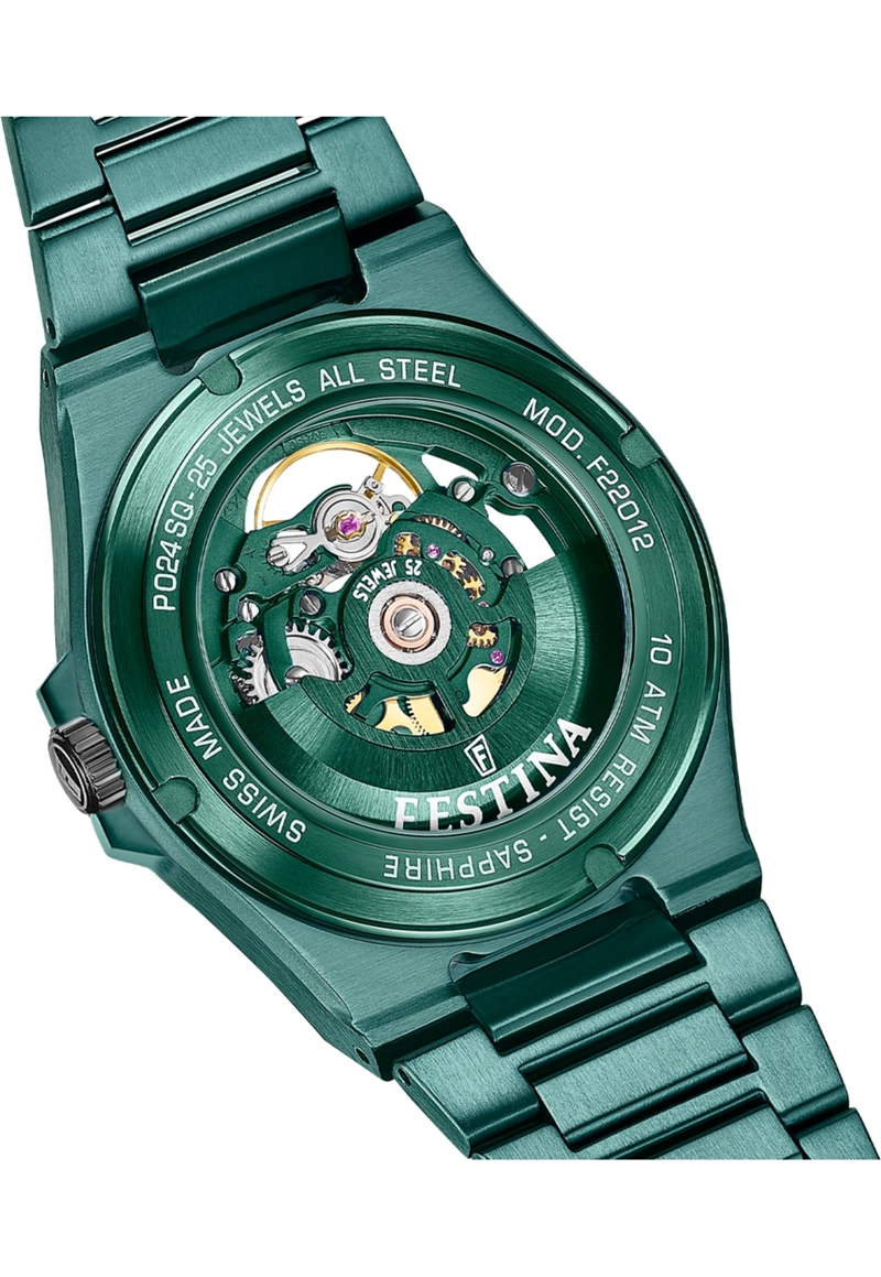 RELOJ F22012/1 FESTINA SWISS VERDE HOMBRE - 4