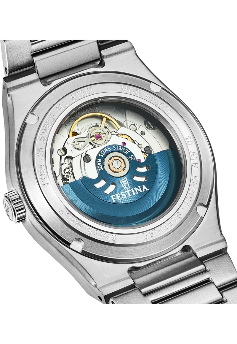 RELOJ F20028/C FESTINA SWISS NEGRO HOMBRE AUTOMATICO - 5