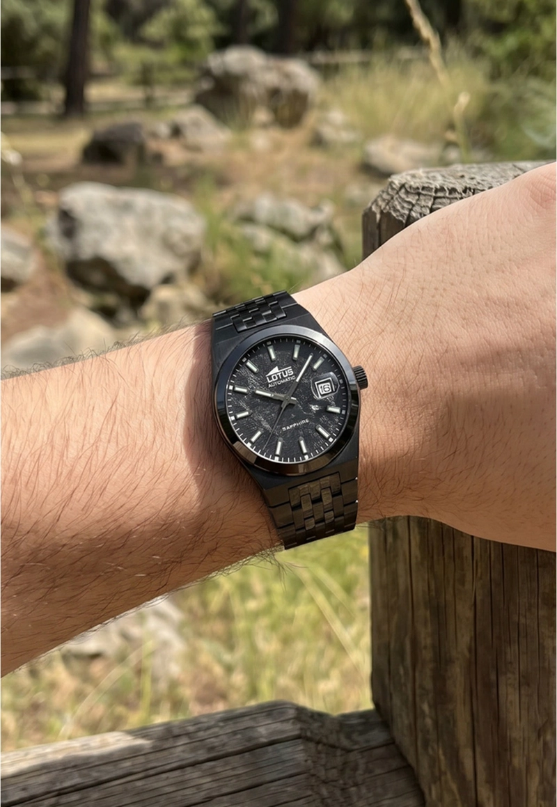 RELOJ 19104/1 LOTUS NEGRO MUJER - 5