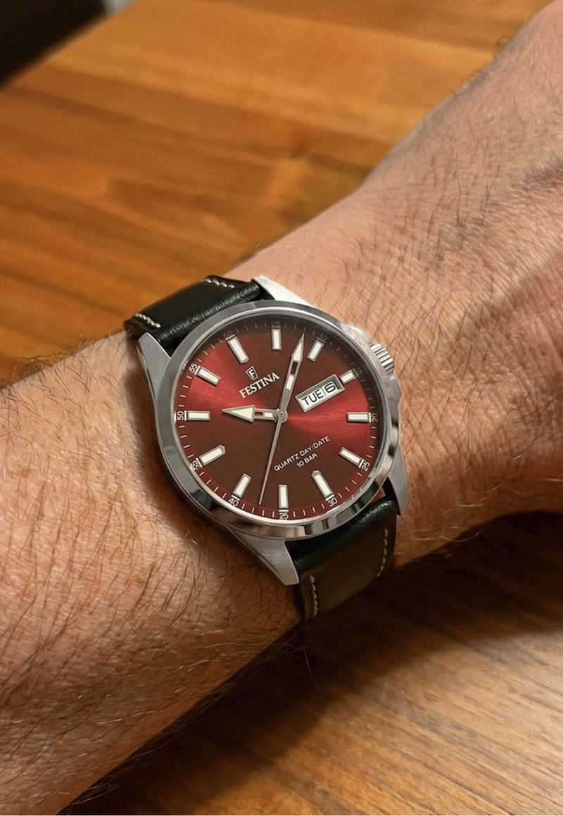 RELOJ F20358/G FESTINA ROJO HOMBRE CORREA CLASICO - 2