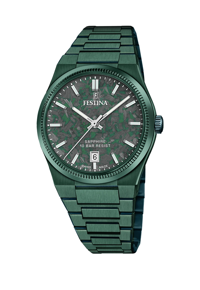 RELOJ F20079/2 FESTINA SWISS VERDE HOMBRE RIVE COLLECTION - 1