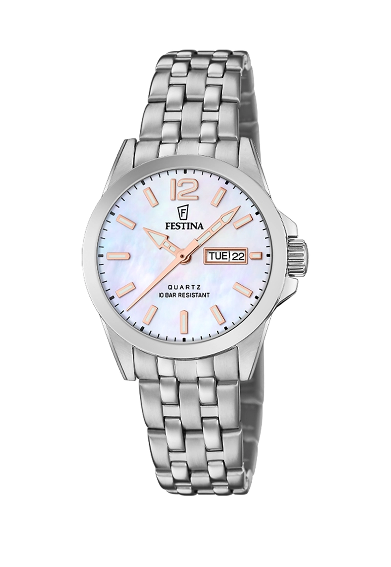 RELOJ F20455/5 FESTINA BLANCO MUJER ACERO CLASICO - 1