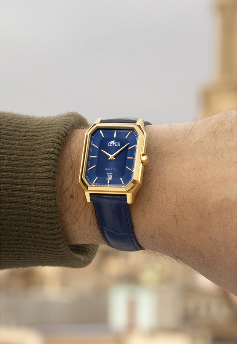 RELOJ 19081/4 LOTUS AZUL HOMBRE - 5