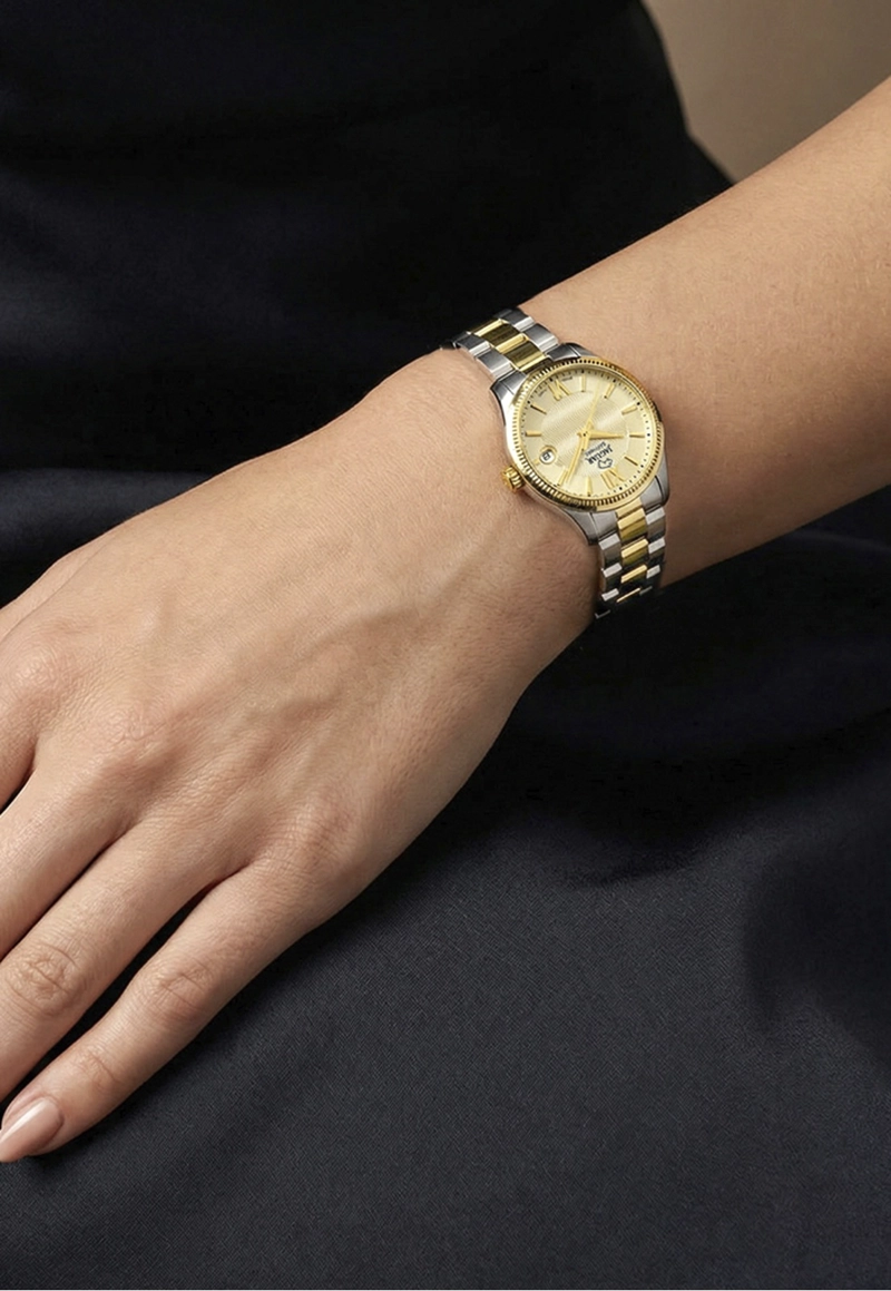 RELOJ J1059/3 JAGUAR SWISS DORADO MUJER - 4