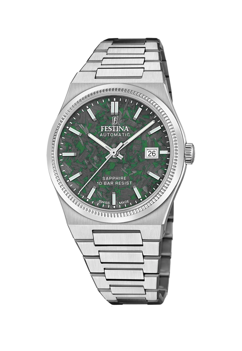 RELOJ F20028/B FESTINA SWISS VERDE HOMBRE AUTOMATICO - 1