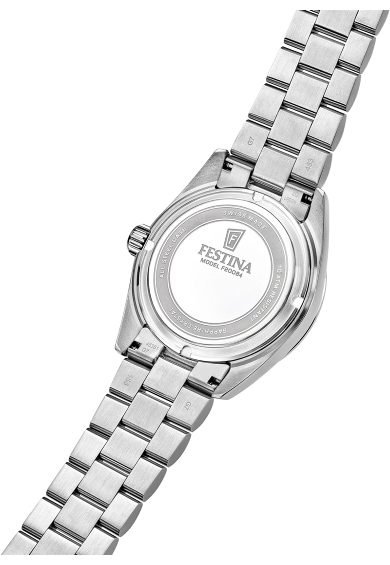 RELOJ F20084/D FESTINA SWISS NEGRO HOMBRE ACERO CLASICO - 4