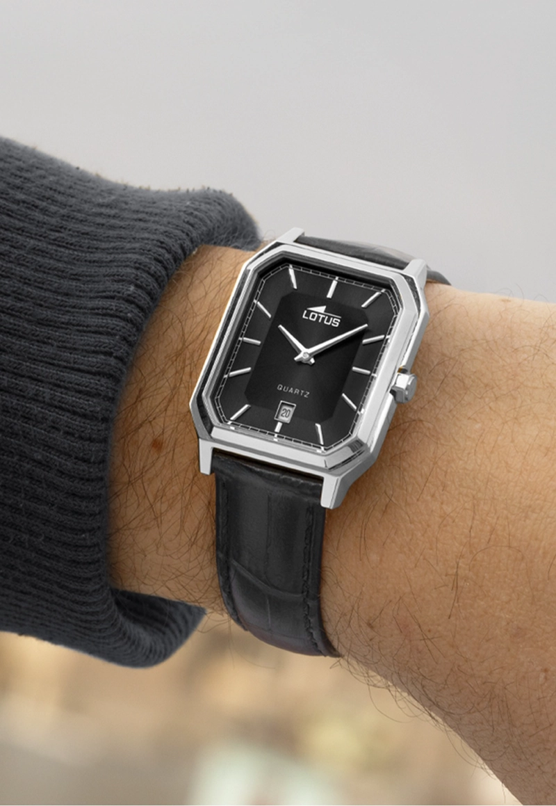 RELOJ 19080/4 LOTUS NEGRO HOMBRE - 5