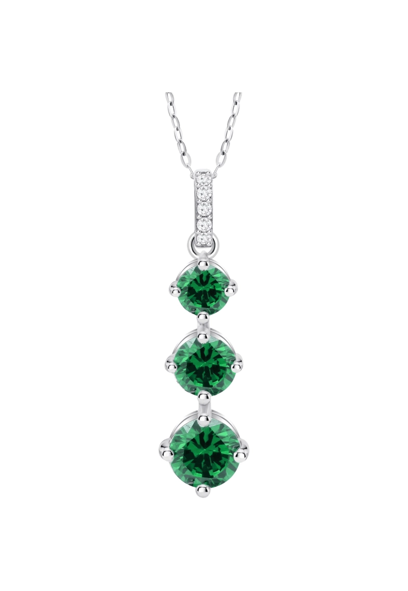 COLLAR LP3785-1/3 LOTUS SILVER VERDE MUJER FANTASY - 2