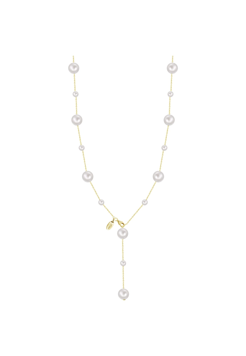 COLLAR LP3930-1/2 LOTUS SILVER DORADO MUJER PEARLS - 1