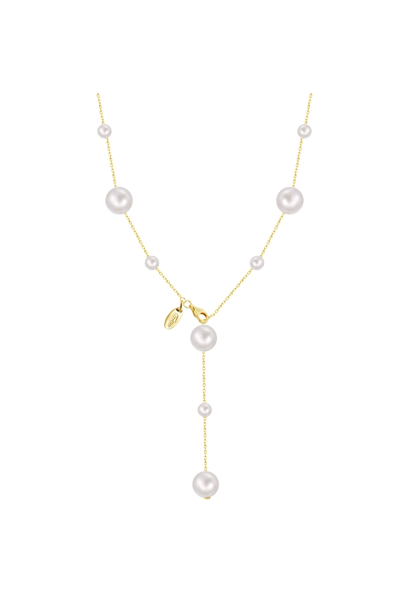 COLLAR LP3930-1/2 LOTUS SILVER DORADO MUJER PEARLS - 2