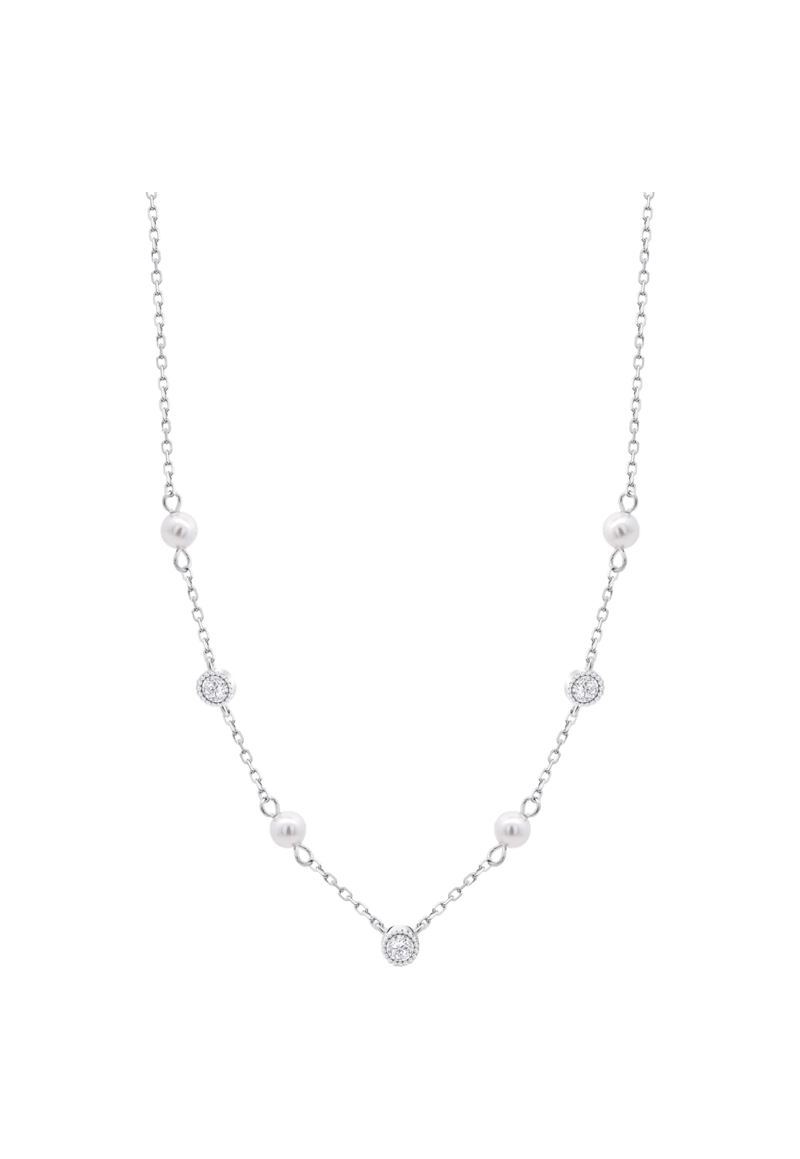 COLLAR LP3411-1/1 LOTUS SILVER PLATEADO MUJER PEARLS - 1
