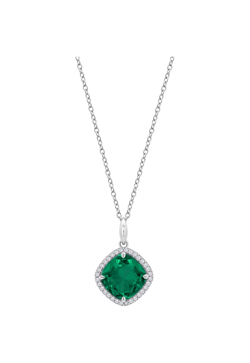 COLLAR LP3921-1/5 LOTUS SILVER VERDE MUJER FANTASY - 1