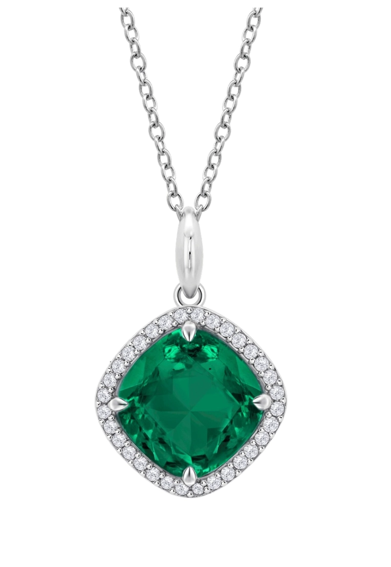COLLAR LP3921-1/5 LOTUS SILVER VERDE MUJER FANTASY - 2