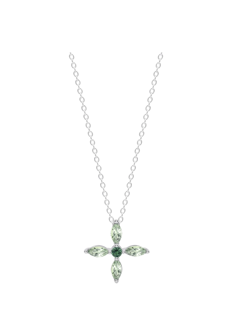 COLLAR LP3933-1/3 LOTUS SILVER VERDE MUJER TRENDY - 1