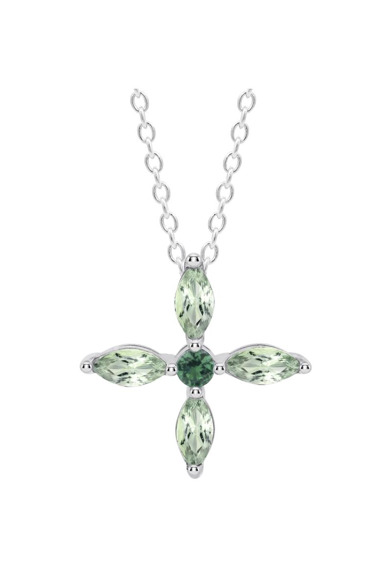 COLLAR LP3933-1/3 LOTUS SILVER VERDE MUJER TRENDY - 2