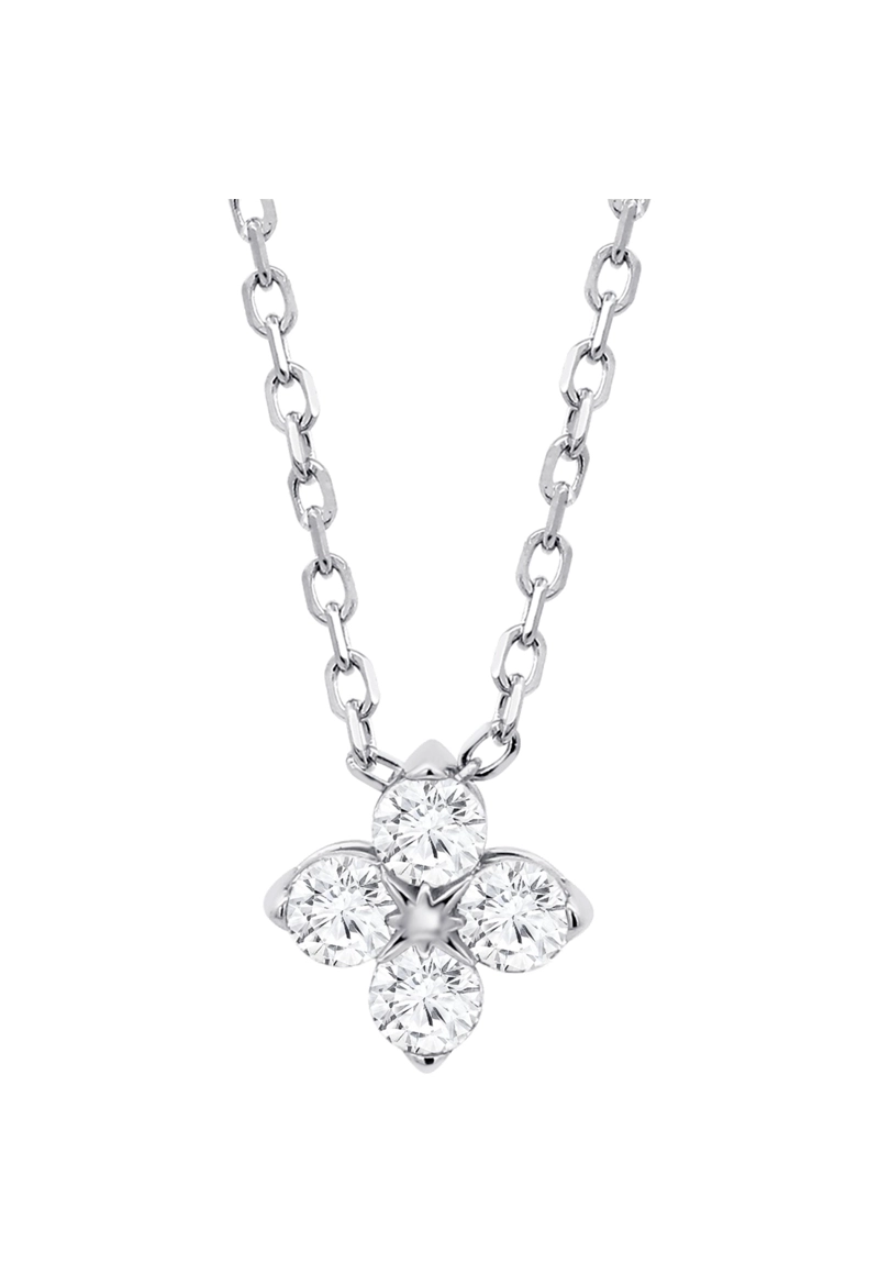 COLLAR LP3926-1/1 LOTUS SILVER PLATEADO MUJER CHARMING LADY SWAROVSKI - 2
