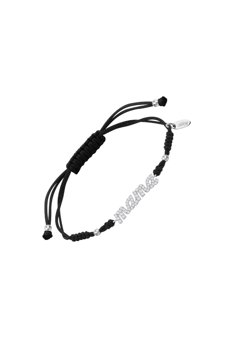 PULSERA LP3947-2/2 LOTUS SILVER NEGRO MUJER MOTHER'S LOVE - 1