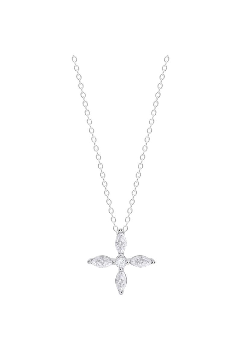 COLLAR LP3933-1/1 LOTUS SILVER PLATEADO MUJER TRENDY - 1