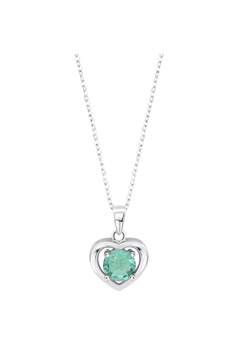 COLLAR LP3092-1/5 LOTUS SILVER VERDE MUJER MOMENTS - 1
