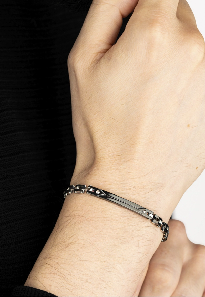 PULSERA LS2595-2/2 LOTUS STYLE NEGRO HOMBRE - 2