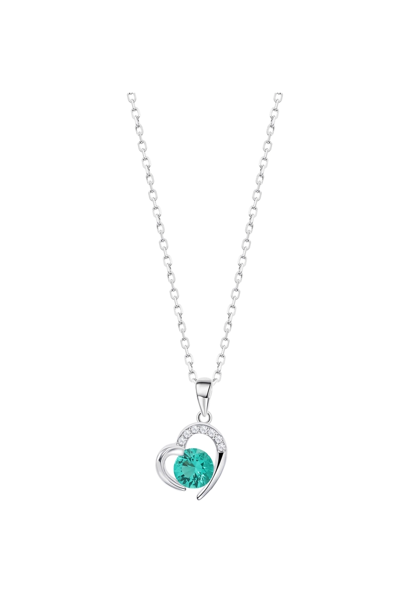 COLLAR LP3106-1/5 LOTUS SILVER VERDE MUJER MOMENTS - 1