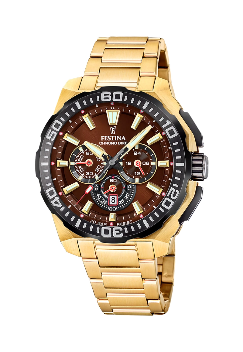 RELOJ F20727/3 FESTINA MARRON HOMBRE CHRONO BIKE - 1