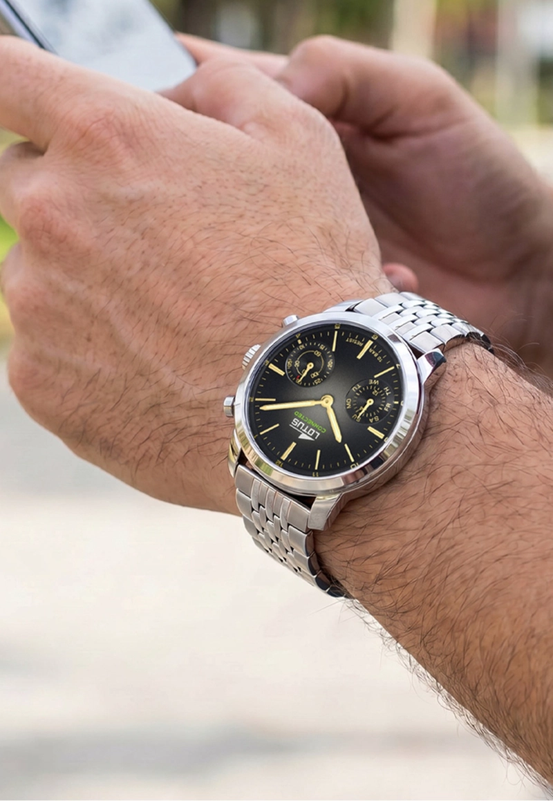 RELOJ 19093/2 LOTUS NEGRO HOMBRE HYBRID - 5