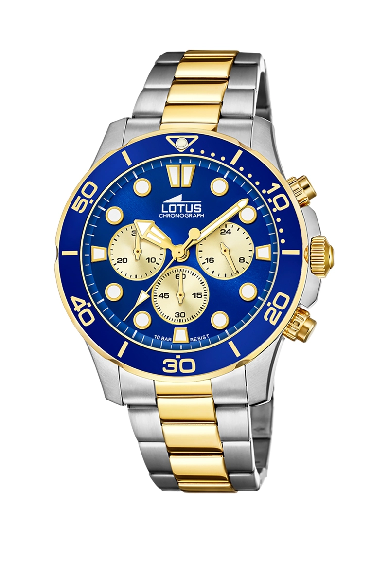 RELOJ 18757/6 LOTUS AZUL HOMBRE EXCELLENT - 1