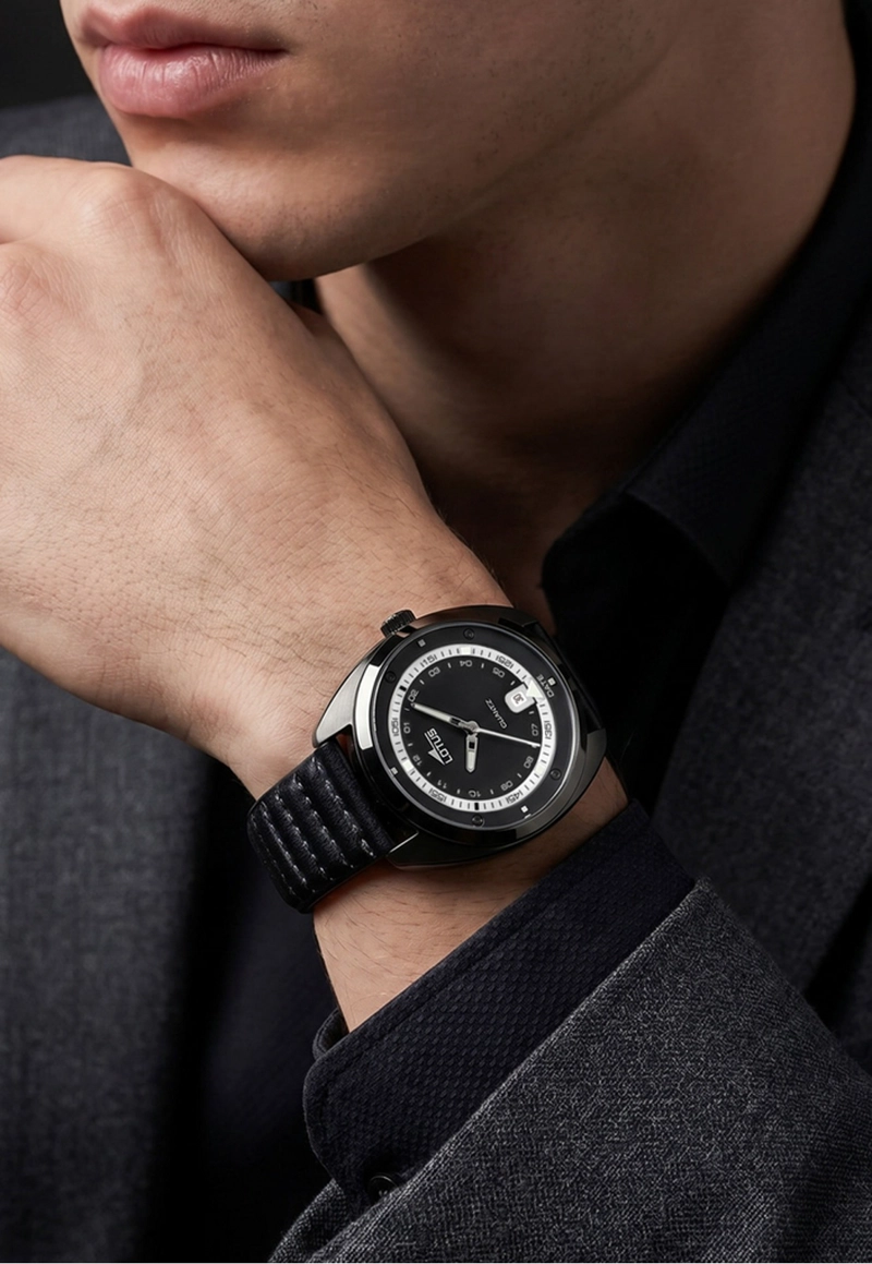RELOJ 19099/1 LOTUS NEGRO HOMBRE PULSE COLLECTION - 5
