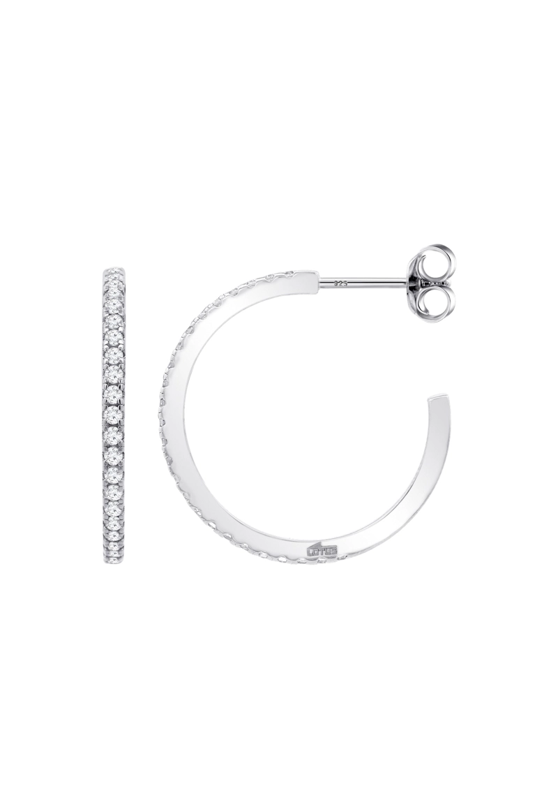 AROS LP3976-4/3 LOTUS SILVER PLATEADO MUJER EARPARTY - 2