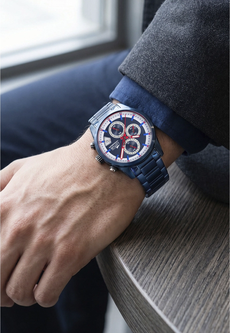 RELOJ 19086/1 LOTUS AZUL HOMBRE PULSE COLLECTION - 5