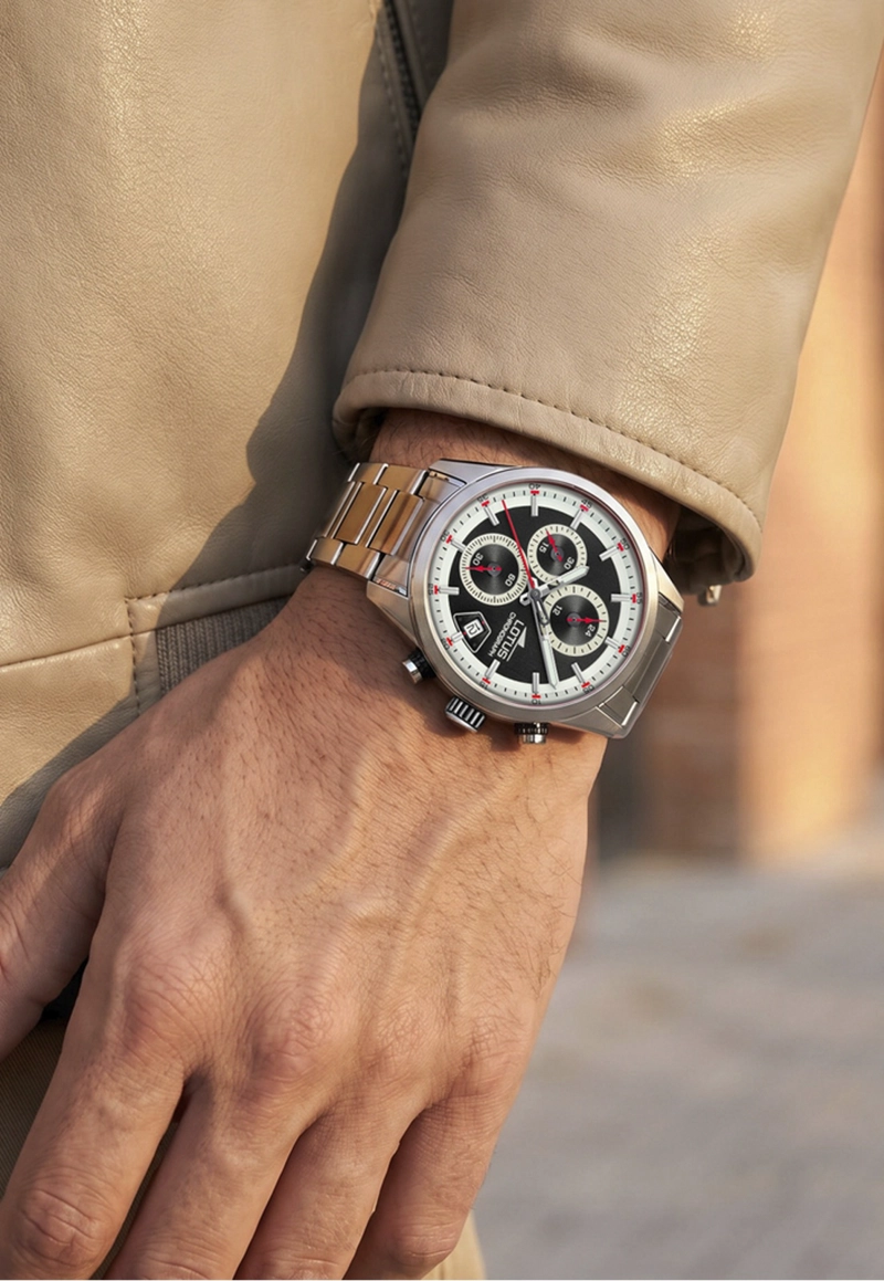 RELOJ 19084/1 LOTUS NEGRO HOMBRE PULSE COLLECTION - 5