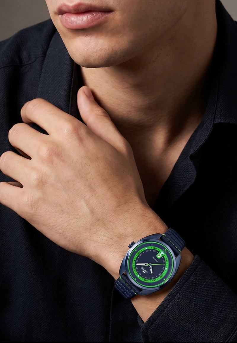 RELOJ 19097/2 LOTUS VERDE HOMBRE PULSE COLLECTION - 5