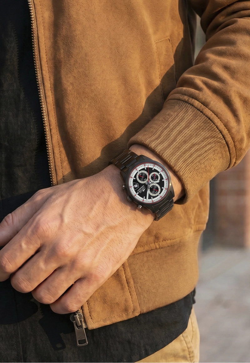 RELOJ 19088/1 LOTUS NEGRO HOMBRE PULSE COLLECTION - 5