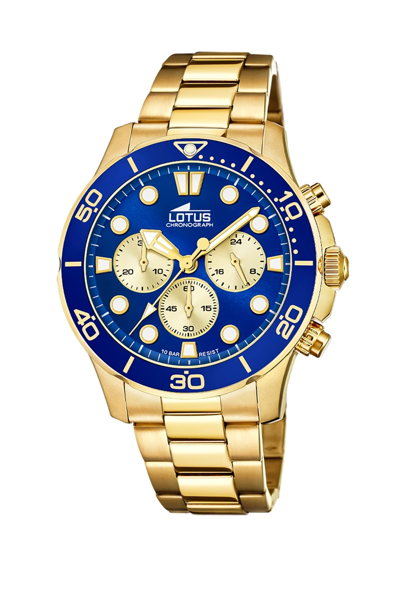 RELOJ 18758/7 LOTUS AZUL HOMBRE EXCELLENT - 1
